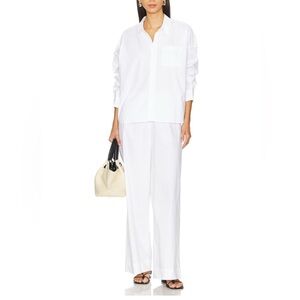 WeWoreWhat - Tie Waist Pant in Classic White